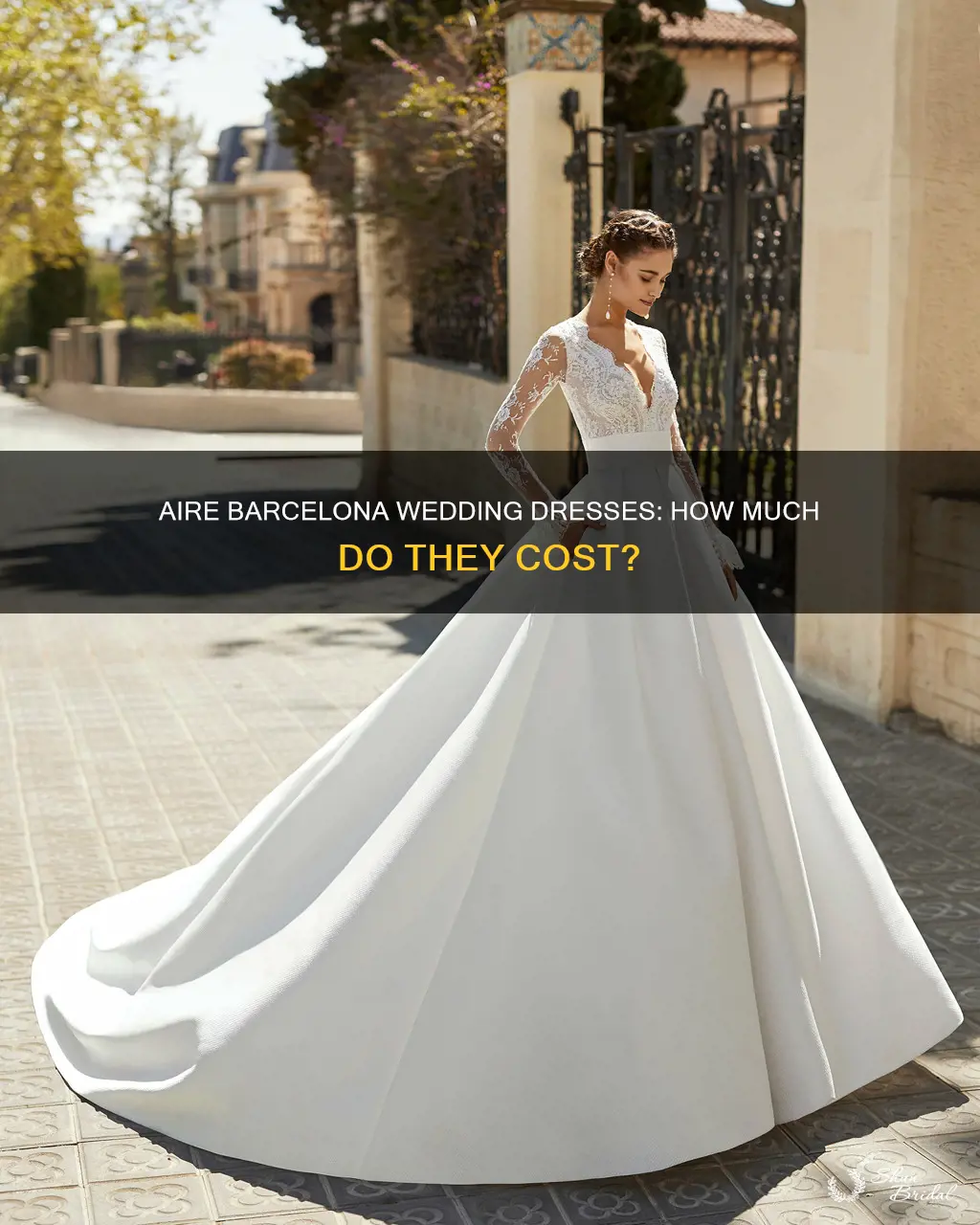 how much are aire barcelona wedding dresses