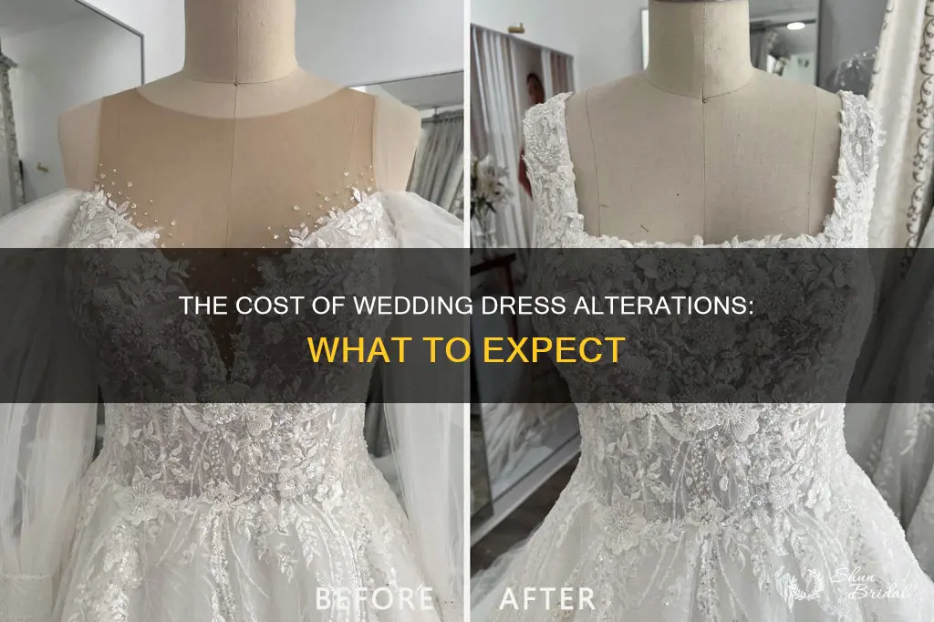 how much are alterations for wedding dress