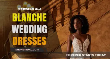 The Cost of Calla Blanche Wedding Dresses