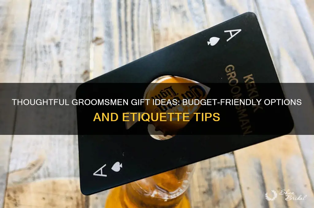 how much are groomsmen presents