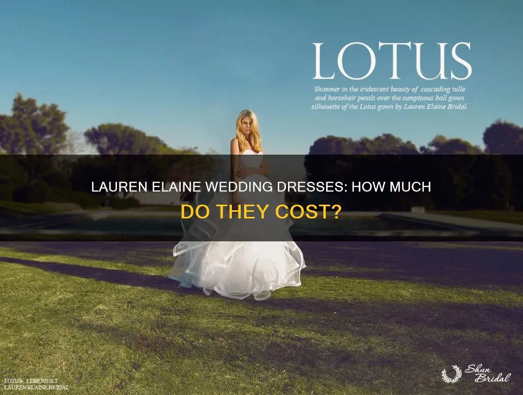 how much are lauren elaine wedding dresses