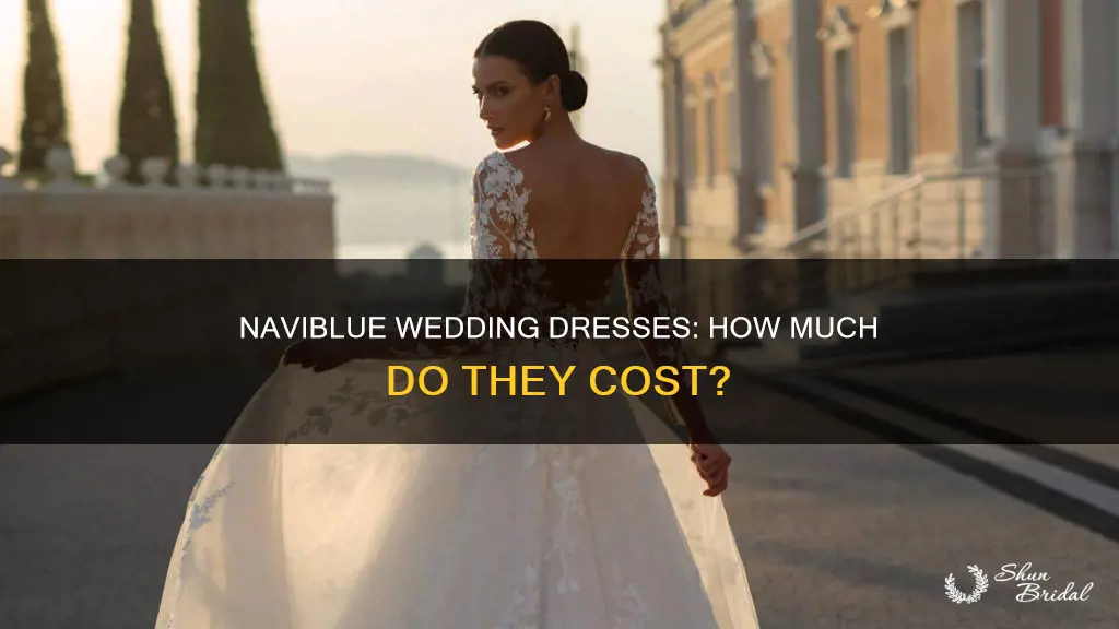how much are naviblue wedding dresses