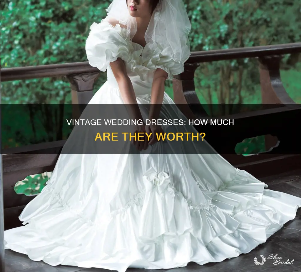 how much are vintage wedding dresses worth