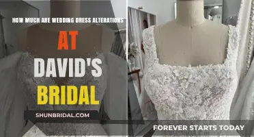 The Cost of Wedding Dress Alterations at David's Bridal