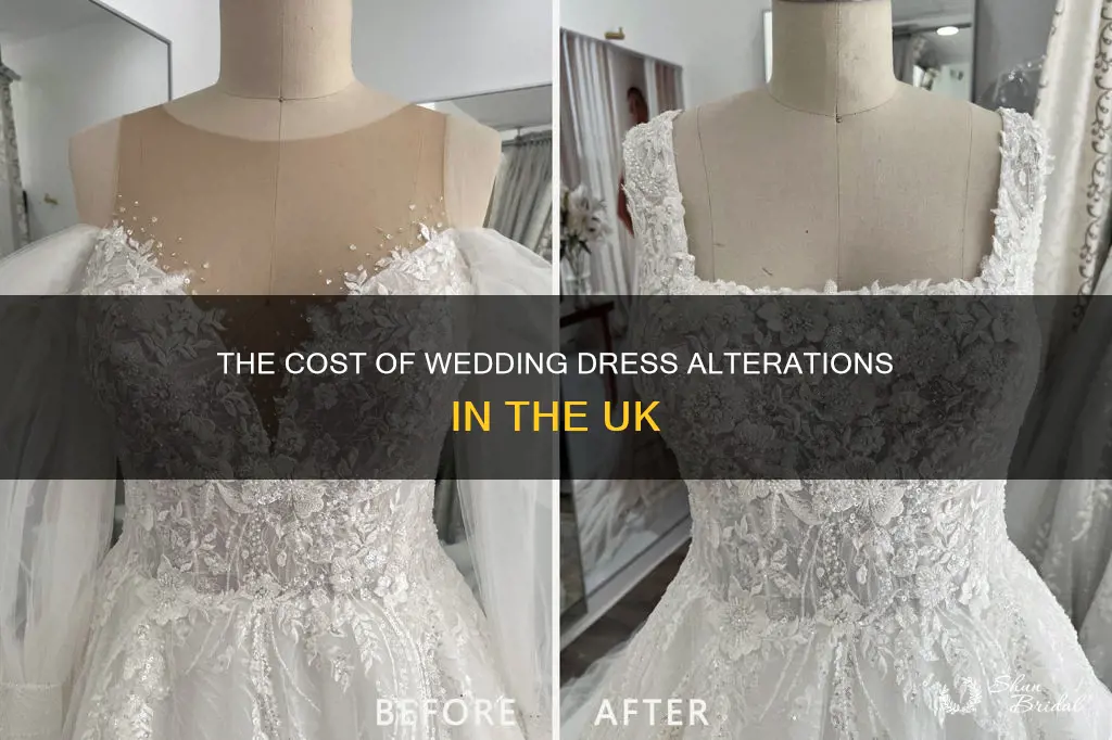 how much are wedding dress alterations uk