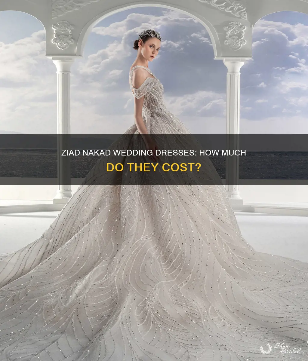 how much are ziad nakad wedding dresses