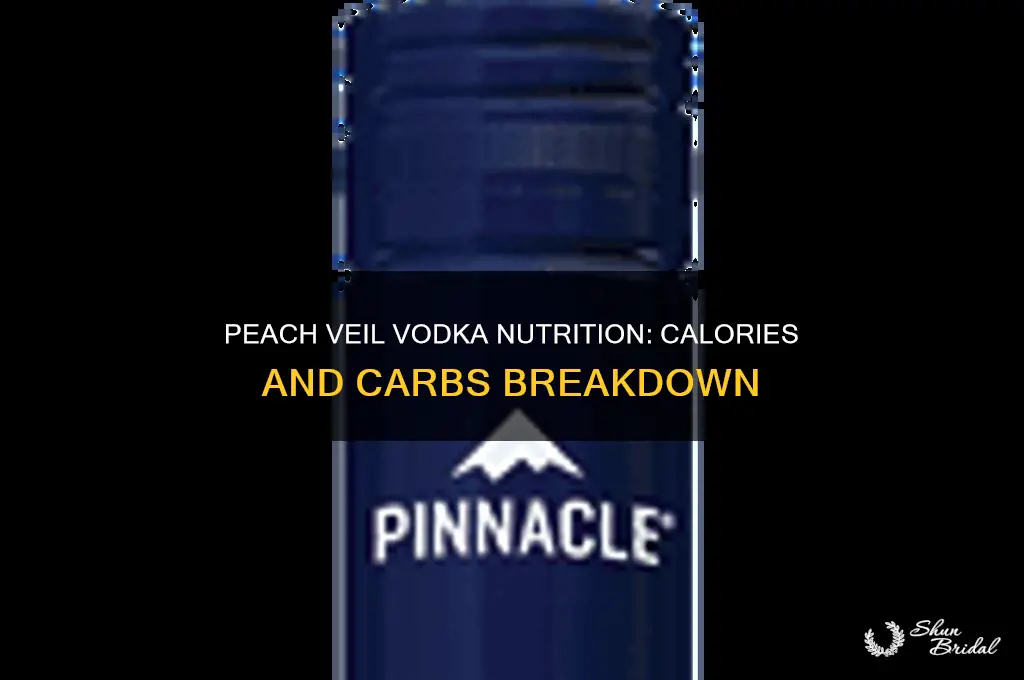 how much calories and carbohydrates in peach flavored veil vodka