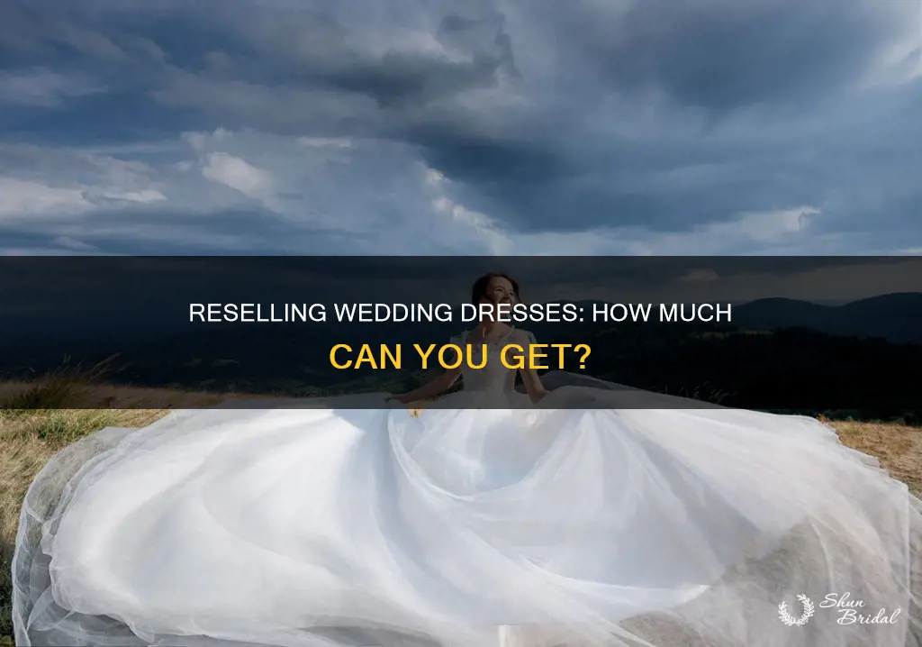 how much can you sell a used wedding dress for