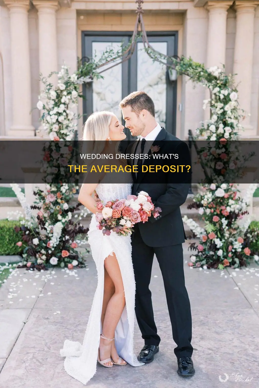 how much deposit for a wedding dress