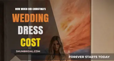 Christina's Wedding Dress: A Costly Affair