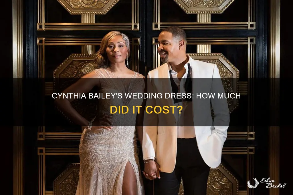 how much did cynthia bailey wedding dress cost