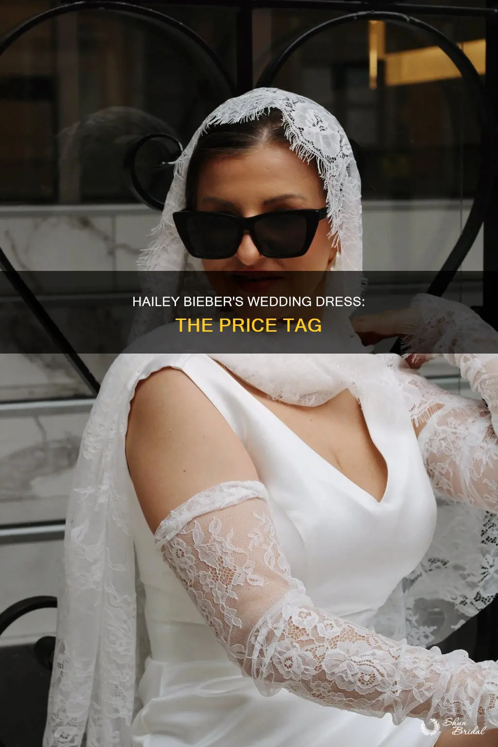 how much did hailey bieber wedding dress cost