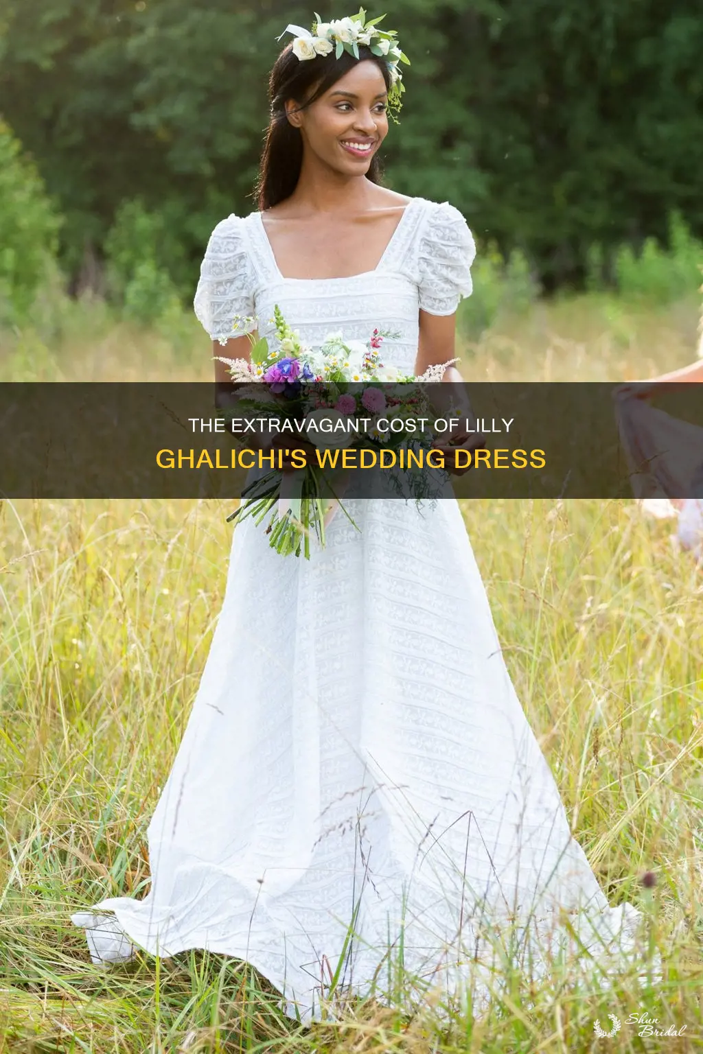 how much did lilly ghalichi wedding dress cost