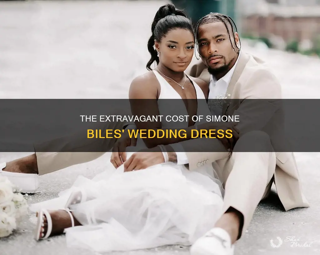 how much did simone biles wedding dress cost