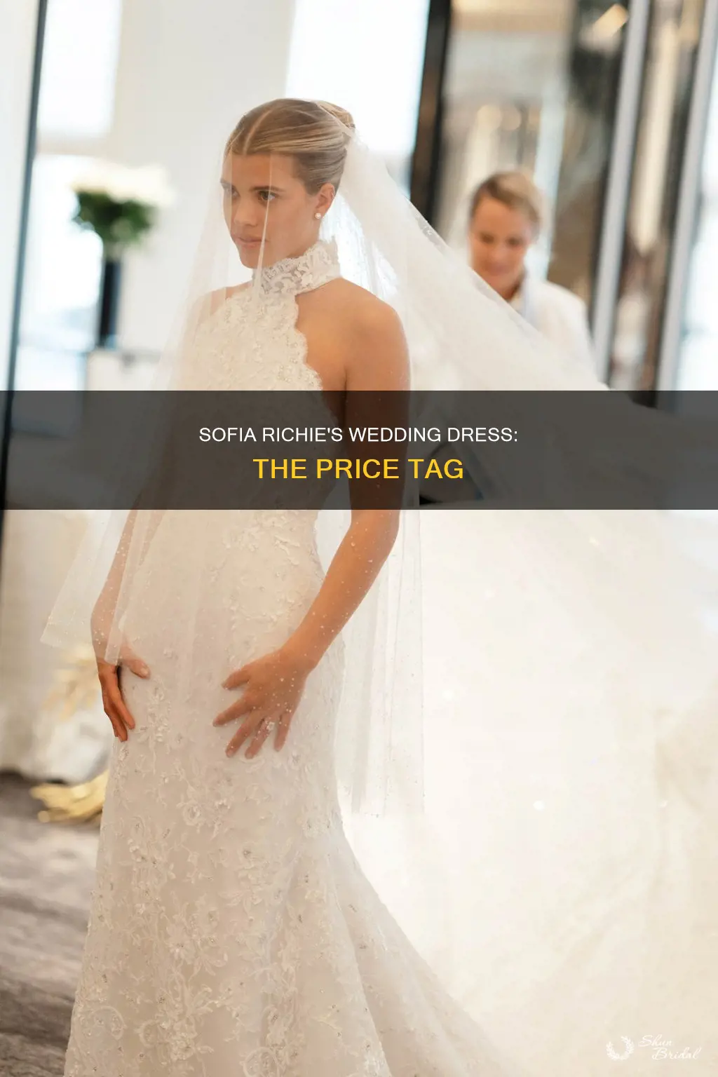 how much did sofia richie wedding dress cost