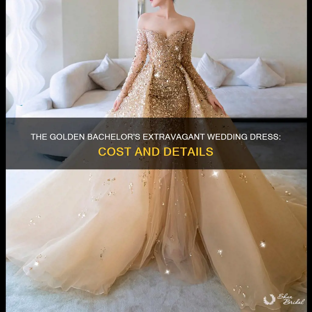 how much did the golden bachelor wedding dress cost