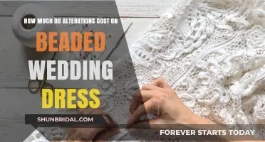 The Cost of Wedding Dress Alterations: Beaded Gowns