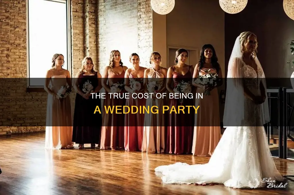 how much do bridesmaids and bridal party spend on wedding