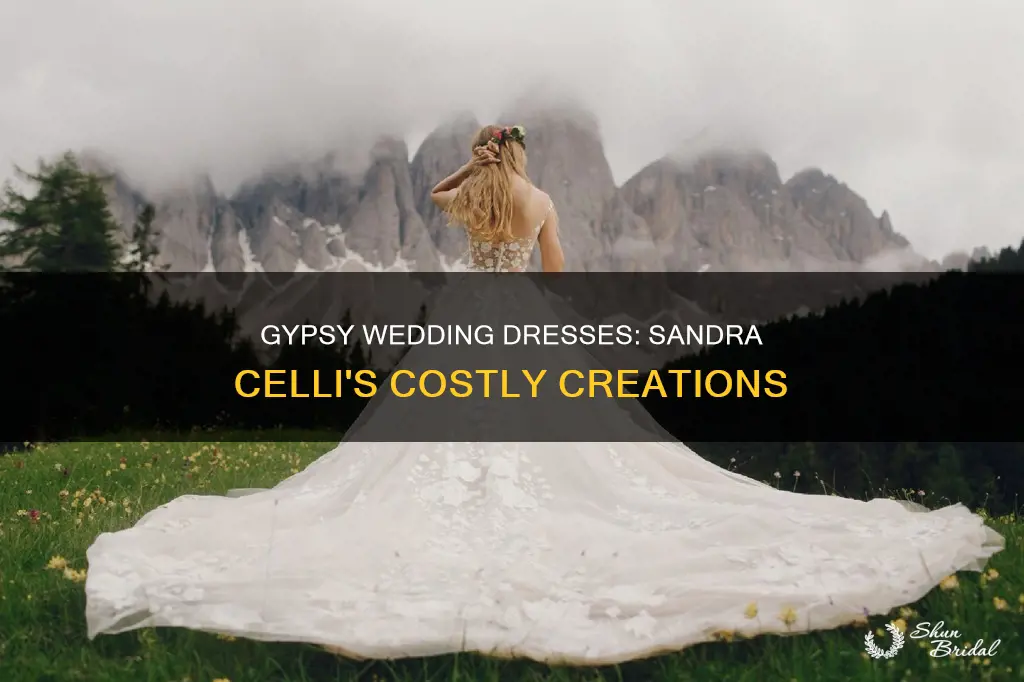 how much do gypse wedding dress cost from sandra celli