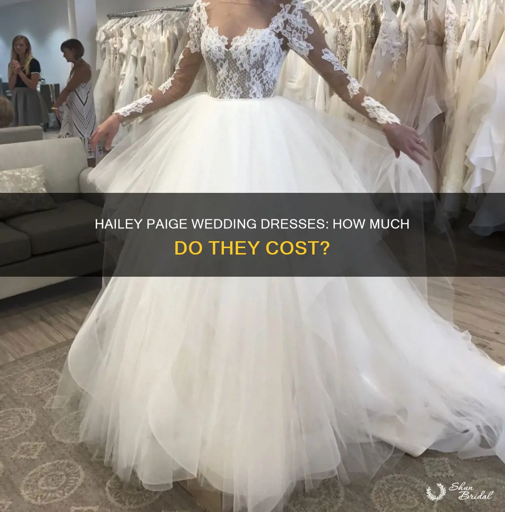 how much do hailey paige wedding dresses