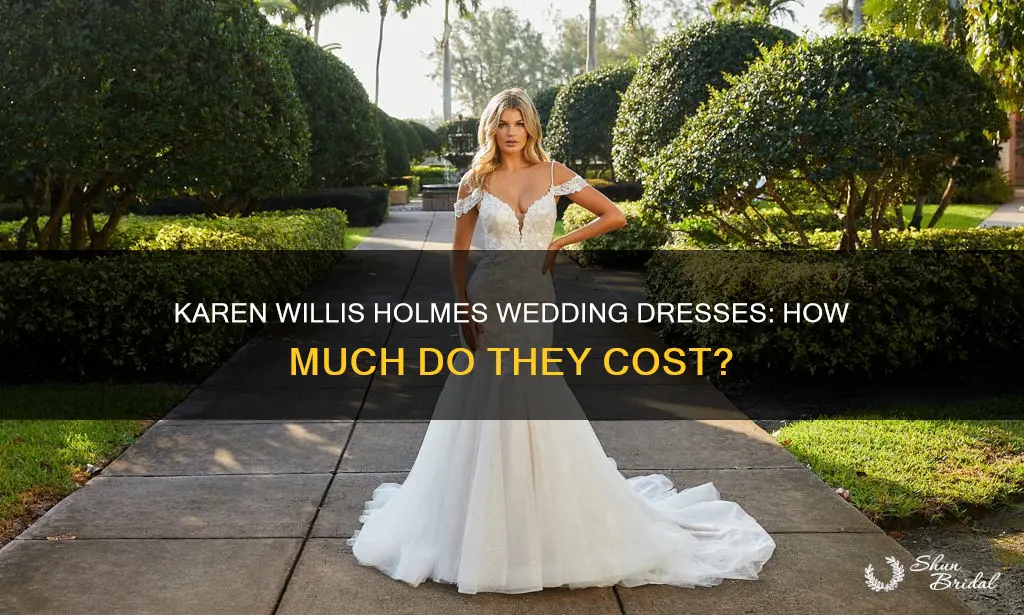 how much do karen willis holmes wedding dresses cost