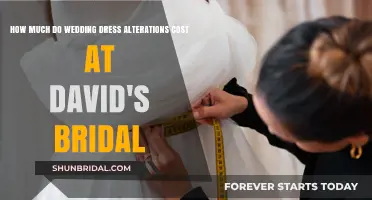 The Cost of Wedding Dress Alterations at David's Bridal
