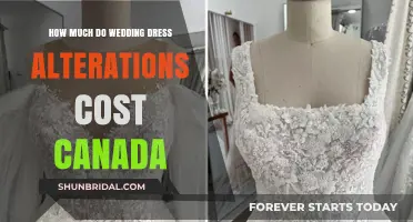 The Cost of Wedding Dress Alterations in Canada