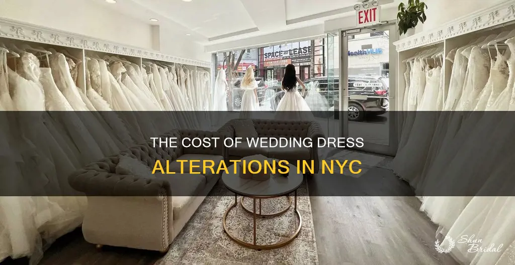 how much do wedding dress alterations cost in nyc