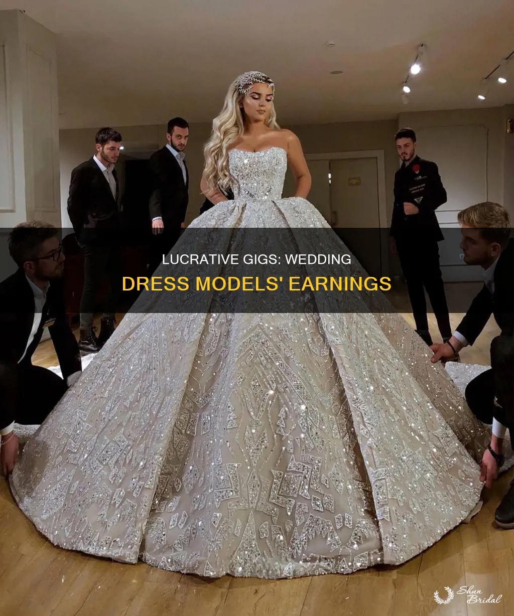 how much do wedding dress models make