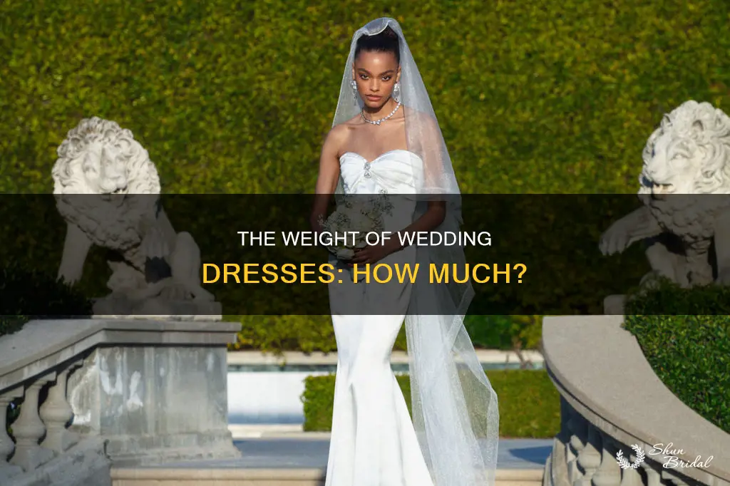 how much do wedding dress weigh