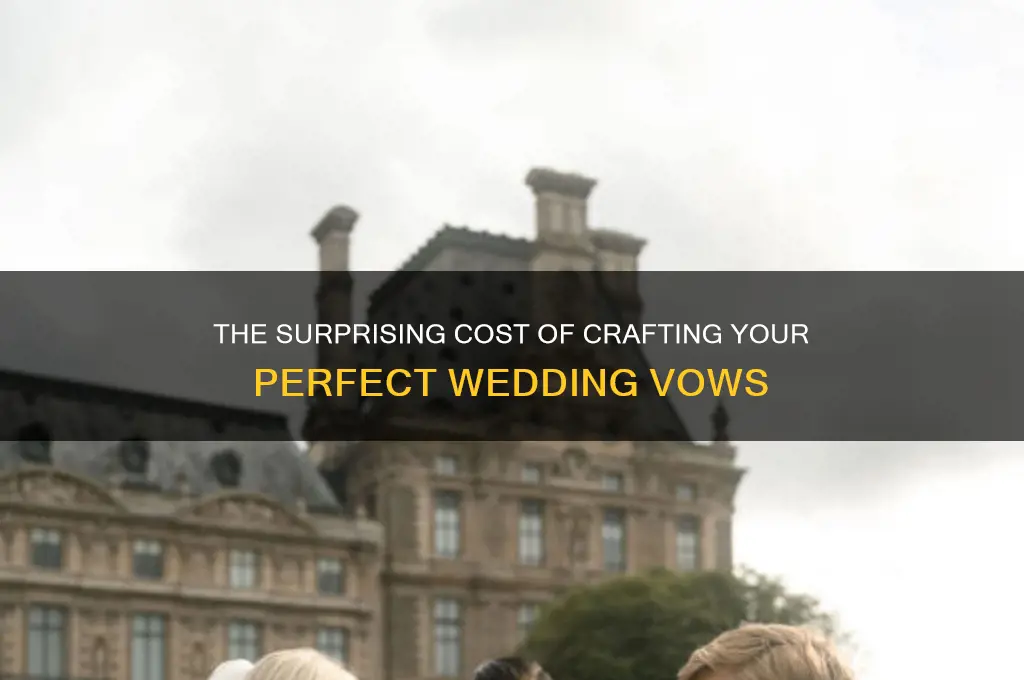 how much do wedding vows cost