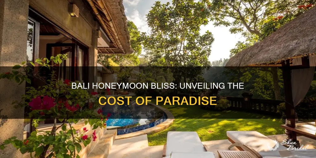 how much does a honeymoon in bali cost