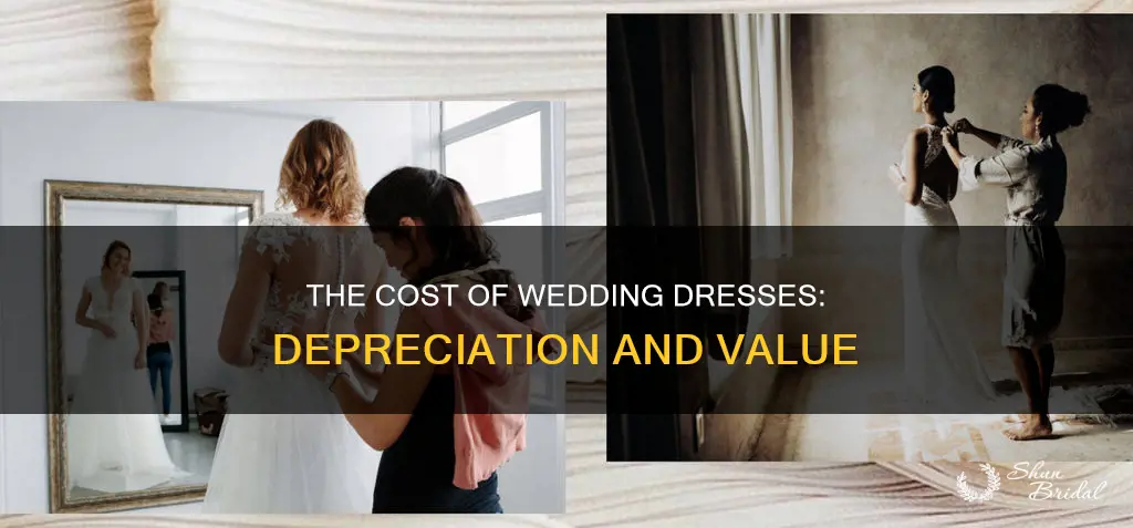 how much does a wedding dress depreciate