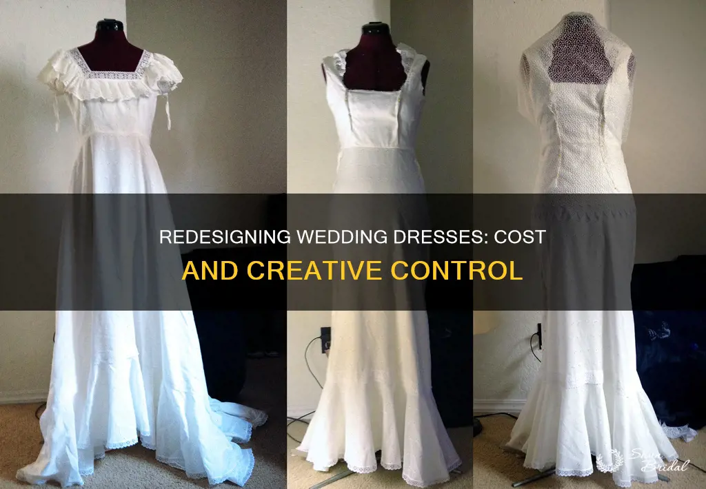 how much does dress redesign a wedding