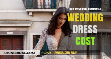 The Cost of Wedding Dress Hemming: How Much?