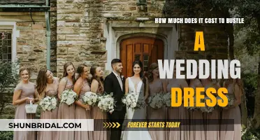 The Cost of Wedding Dress Bustles: What to Expect
