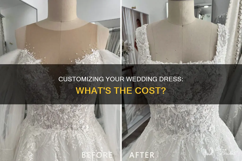 how much does it cost to customize a wedding dress