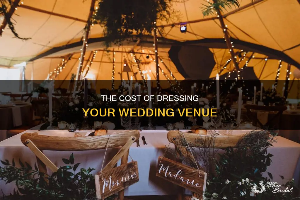 how much does it cost to dress a wedding venue