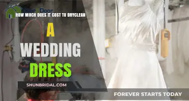 The Cost of Dry Cleaning Your Wedding Dress