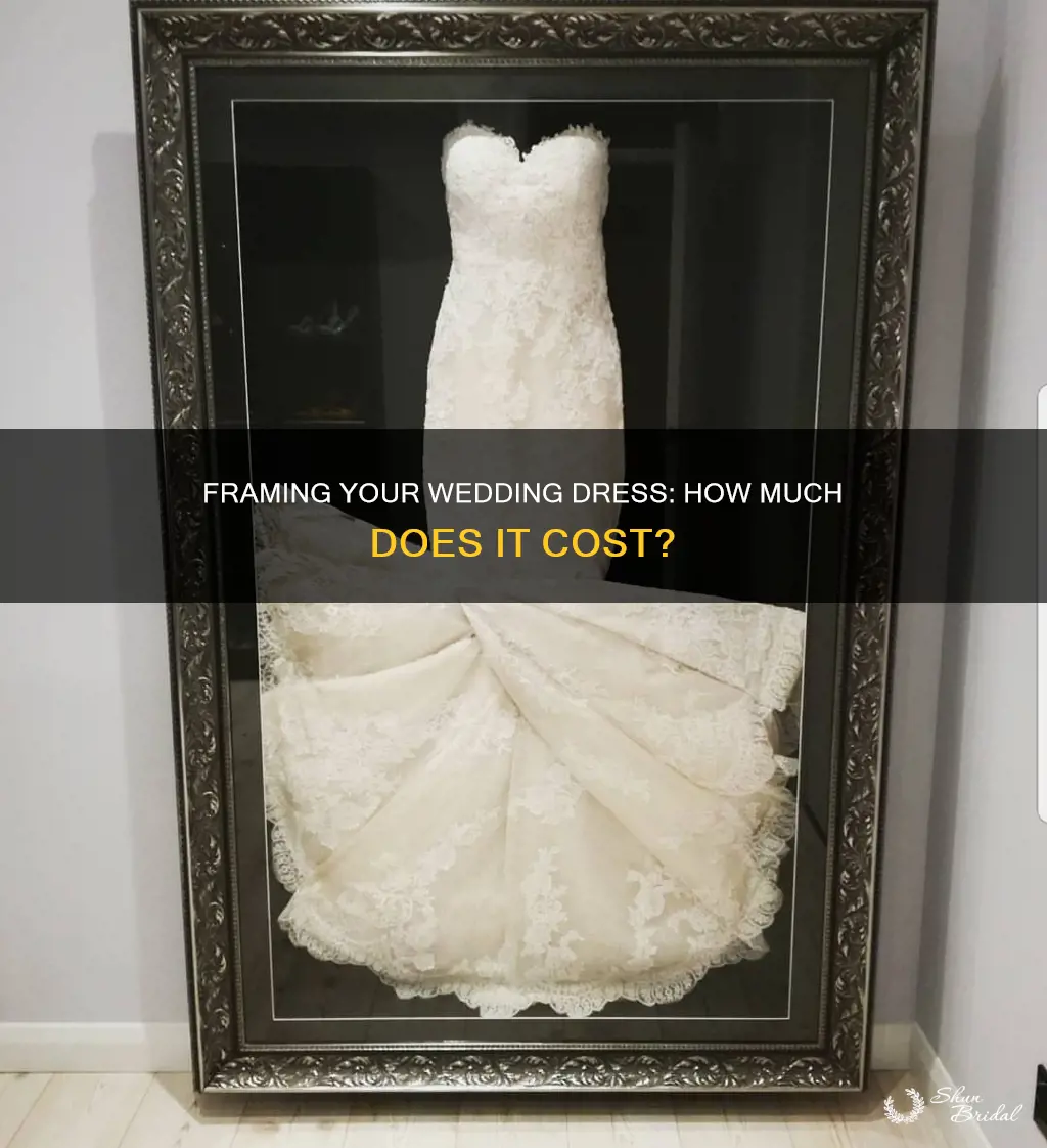 how much does it cost to frame wedding dress