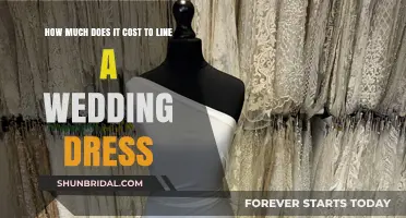The Cost of Lining Your Dream Wedding Dress