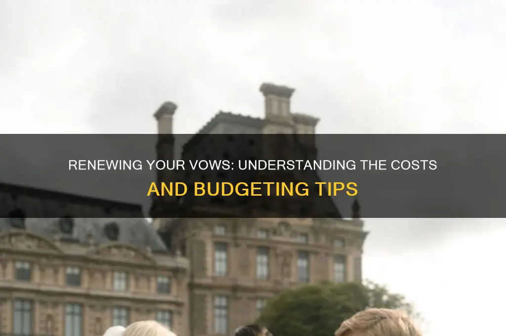 how much does it cost to renew your vows