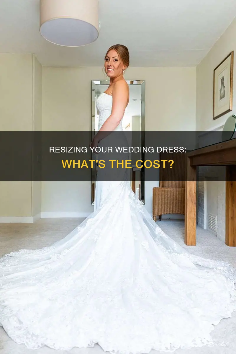 how much does it cost to resize a wedding dress