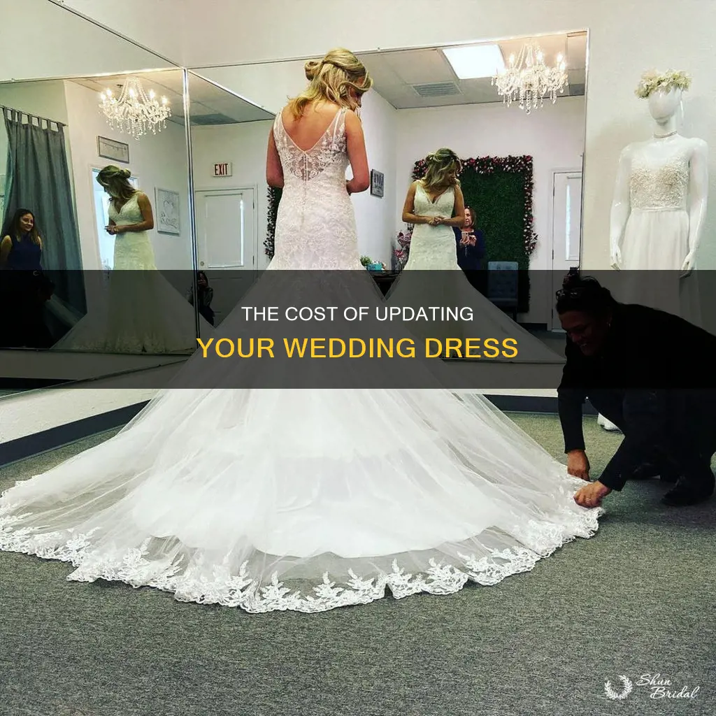 how much does it cost to update a wedding dress