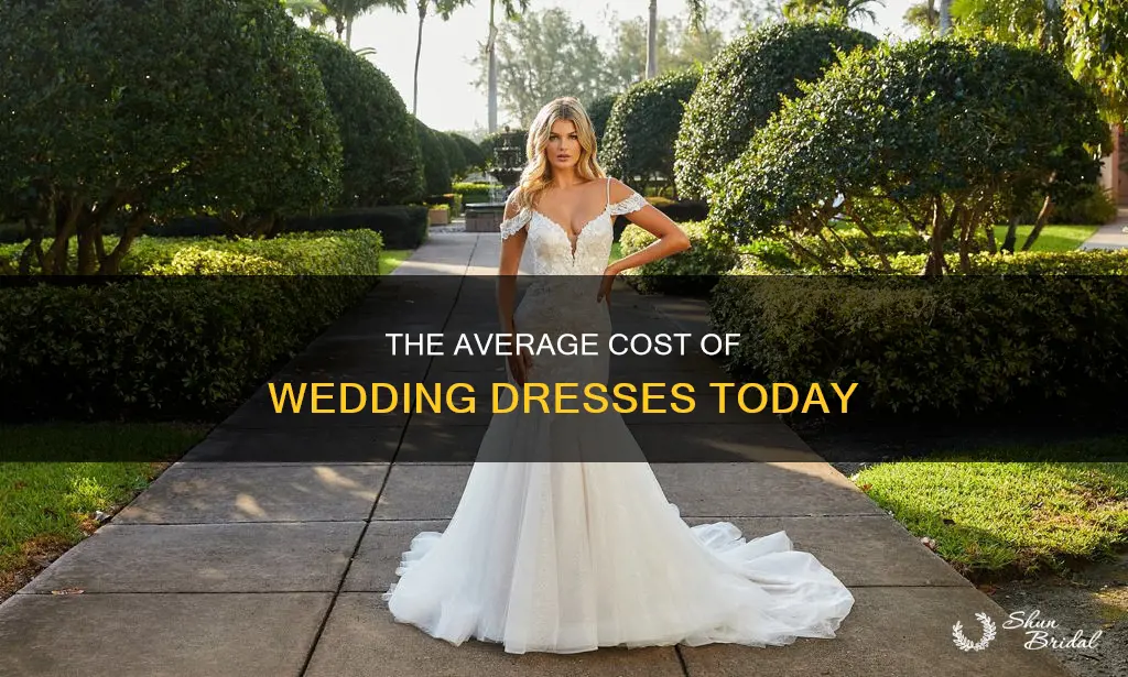 how much does the median wedding dress cost