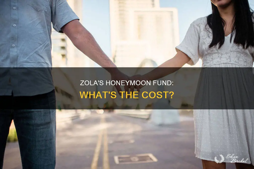 how much does zola charge for honeymoon fund