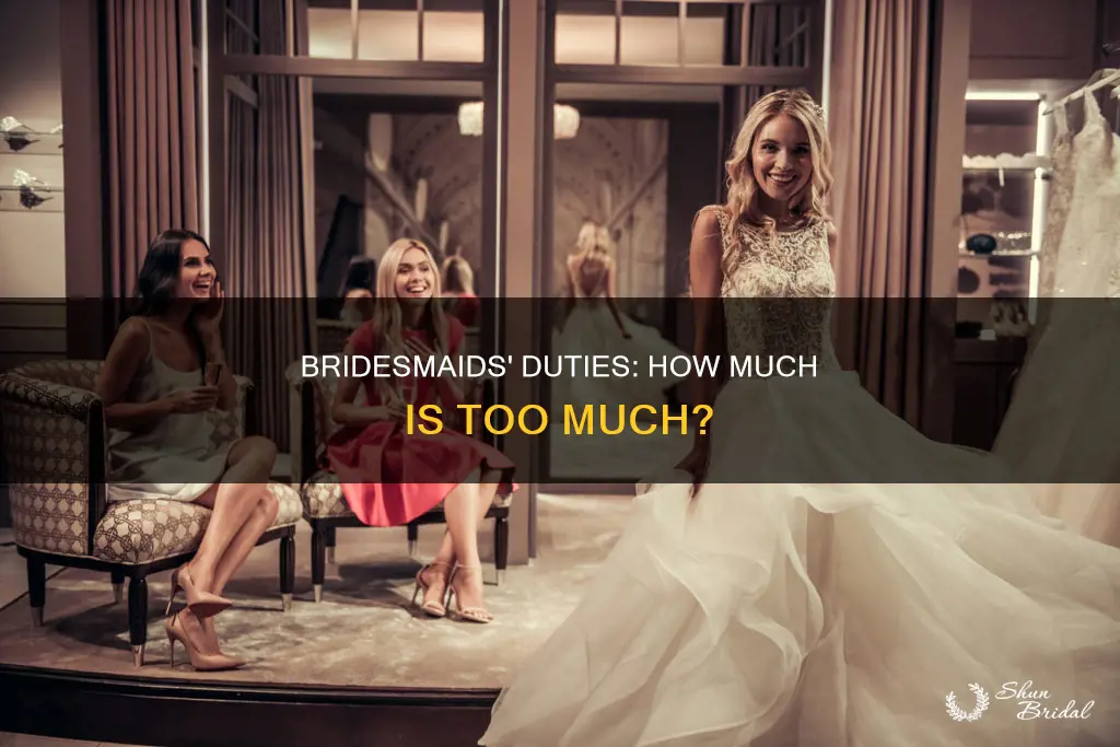 how much duties to give to bridesmaids