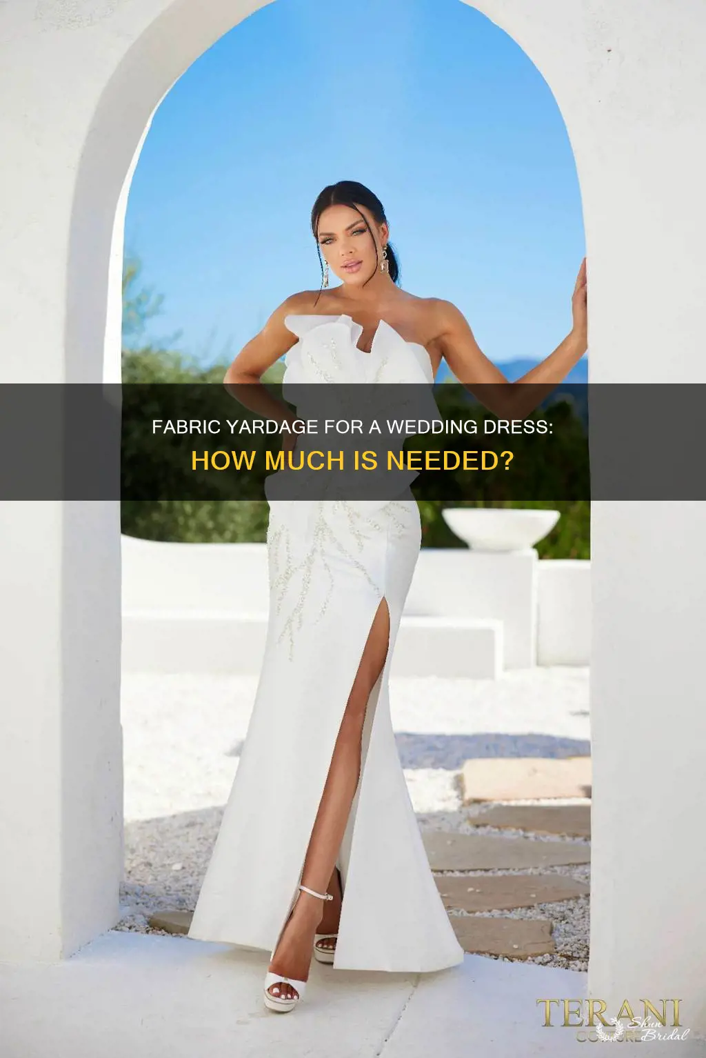 how much fabric do I need for a wedding dress