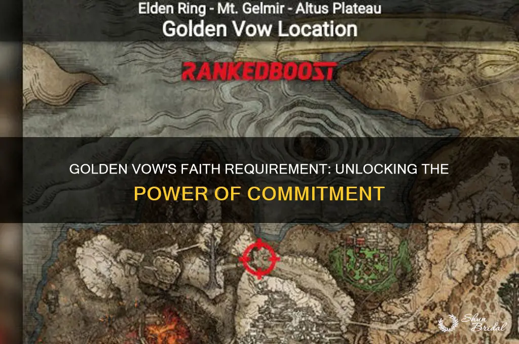how much faith for golden vow