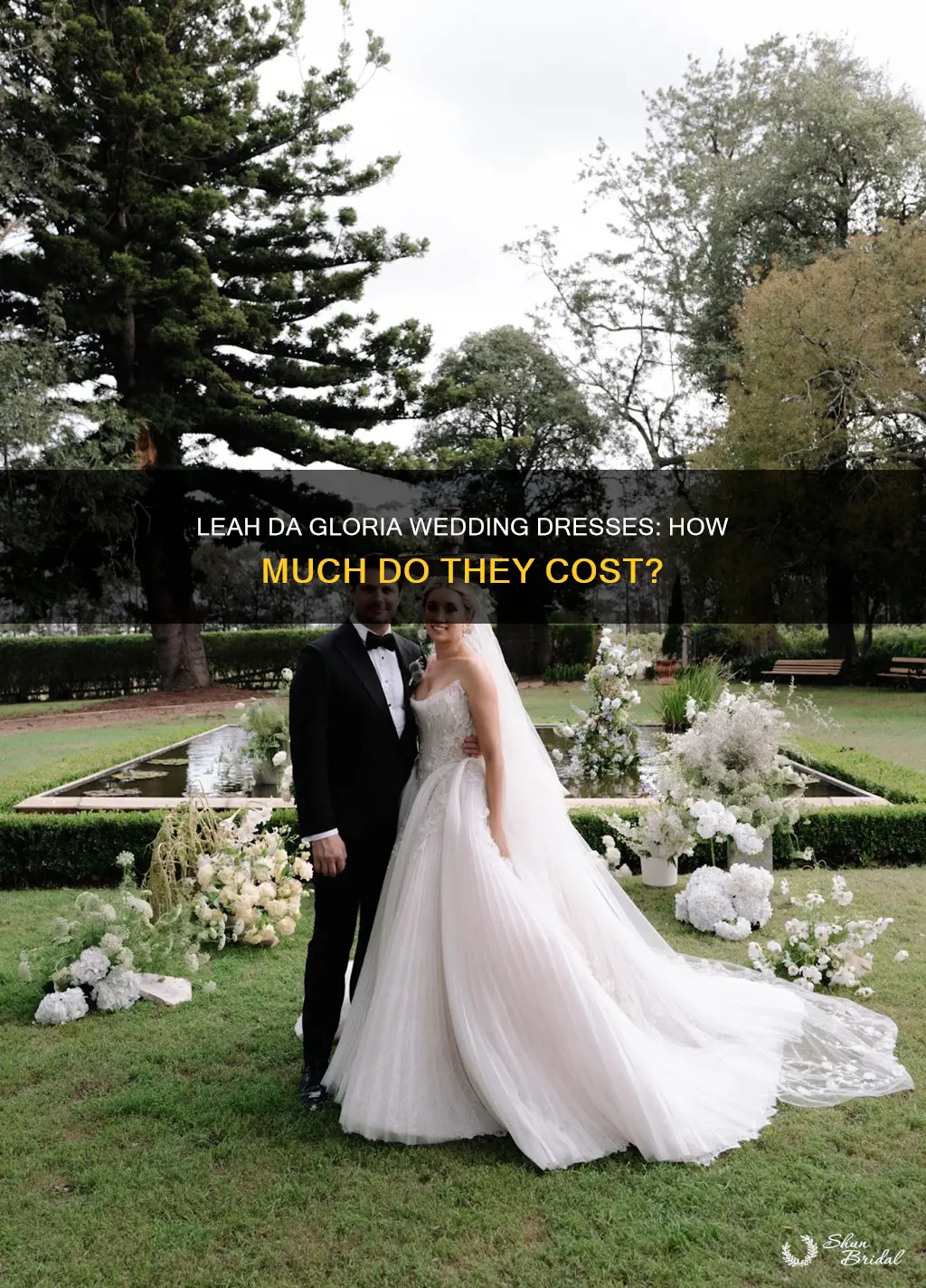 how much is a leah da gloria wedding dress
